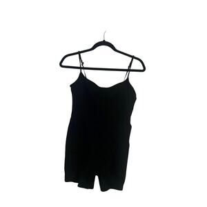 Abercrombie & Fitch A&F Black Tank Jumpsuit Romper Small Petite Shorts